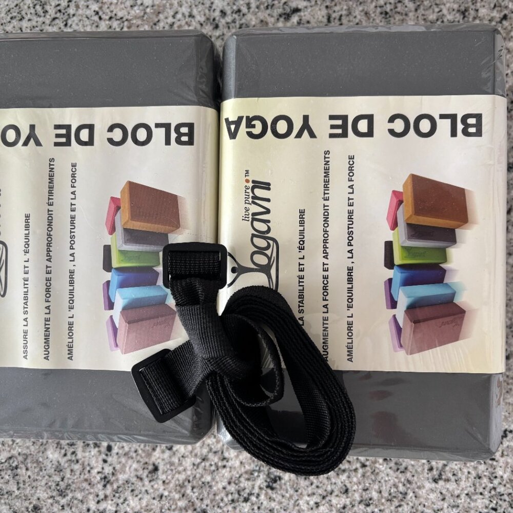 Yogavni yoga blocks and strap